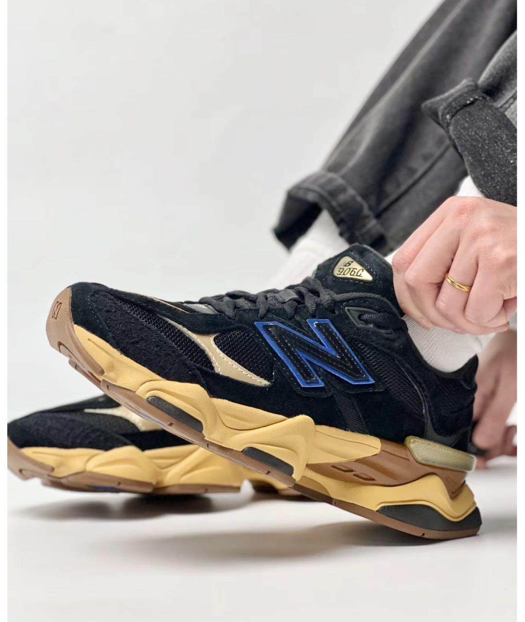 NEW BALANCE Черные замшевые низкие кроссовки / кеды, фото 5