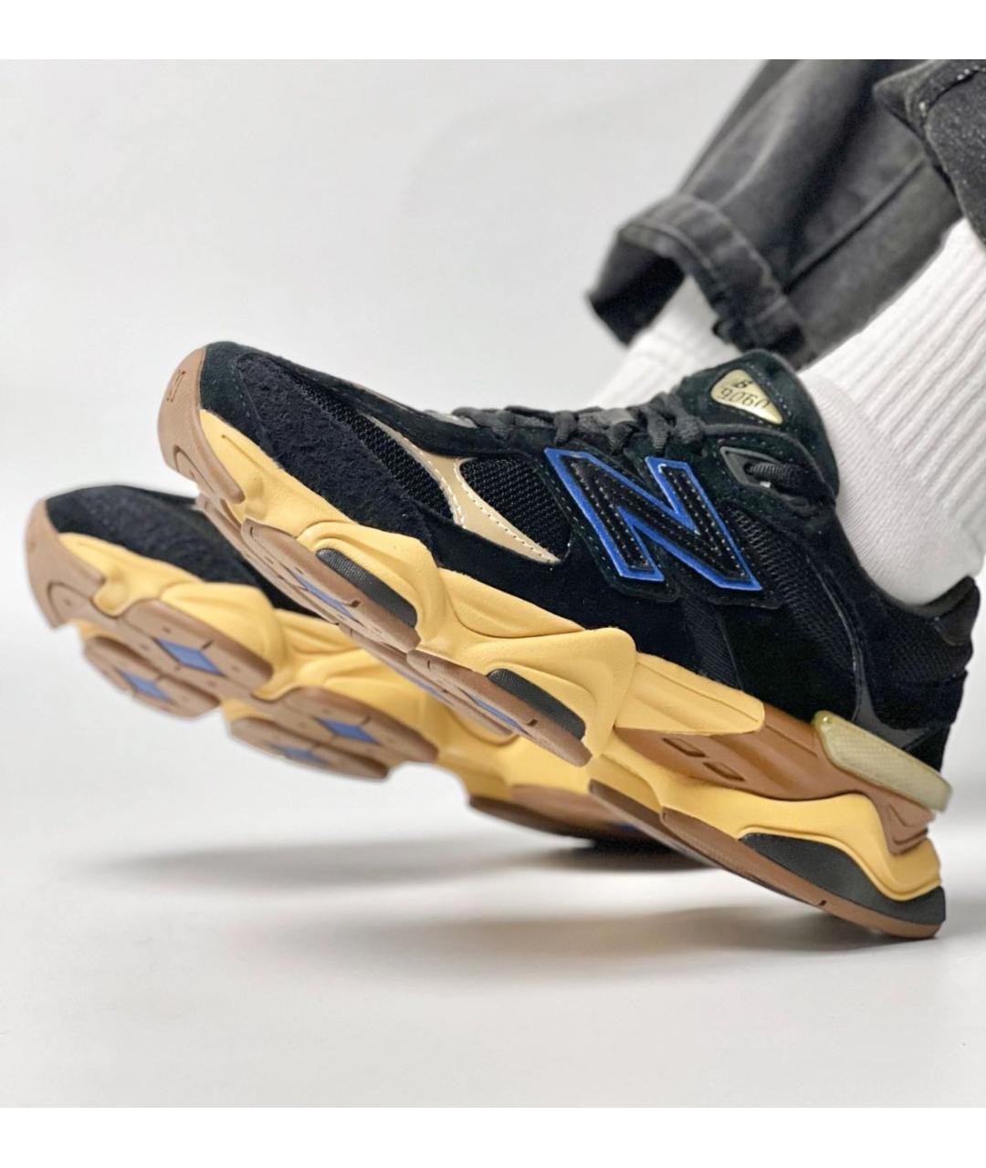 NEW BALANCE Черные замшевые низкие кроссовки / кеды, фото 8
