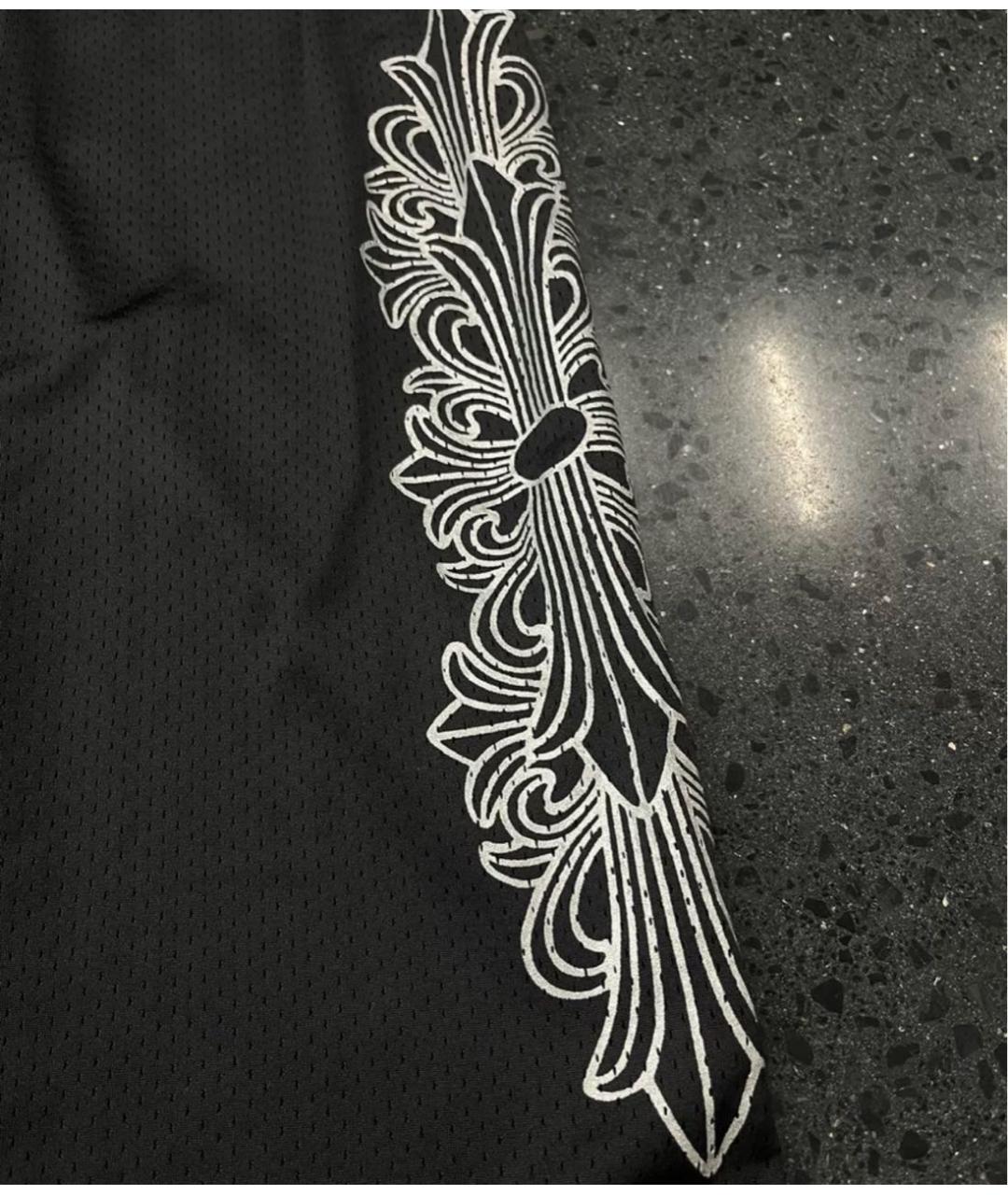 CHROME HEARTS Черные спортивные брюки и шорты, фото 3