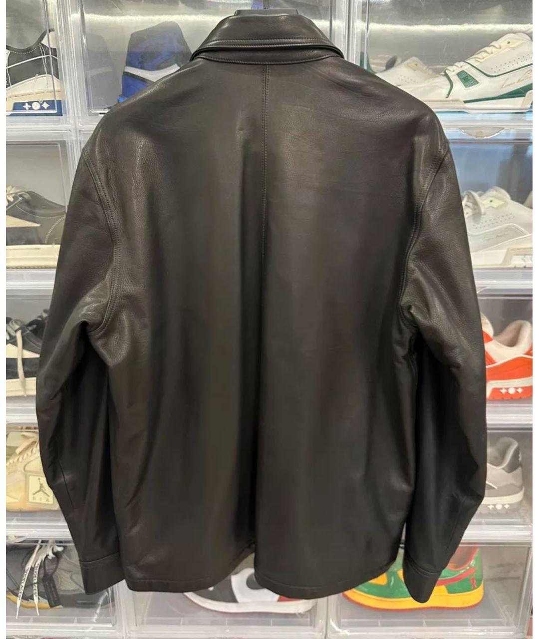 CHROME HEARTS Черная кожаная куртка, фото 3