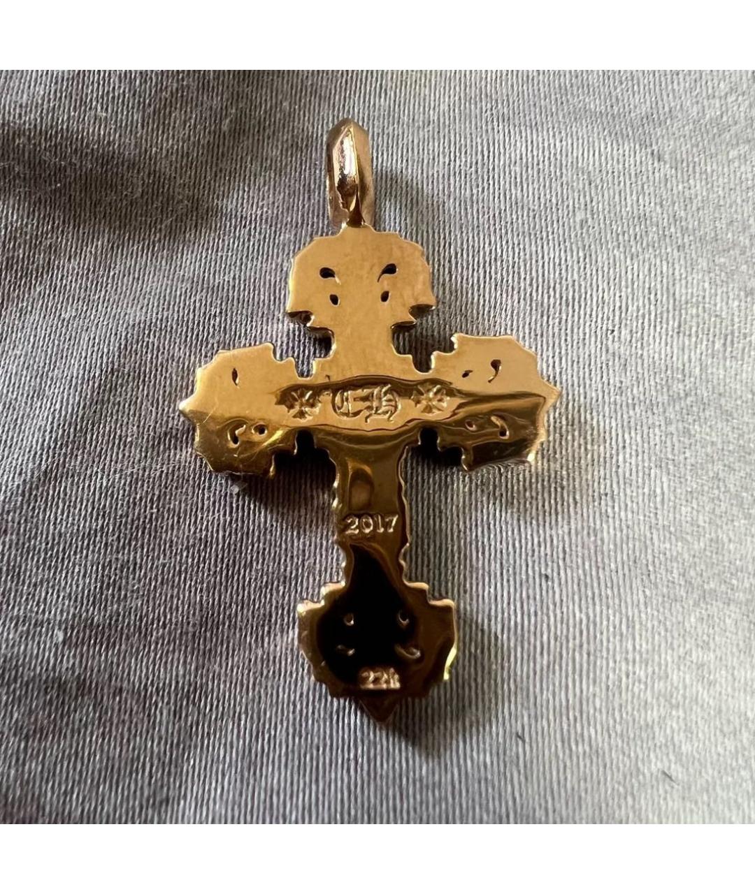 CHROME HEARTS Кулон из желтого золота, фото 4