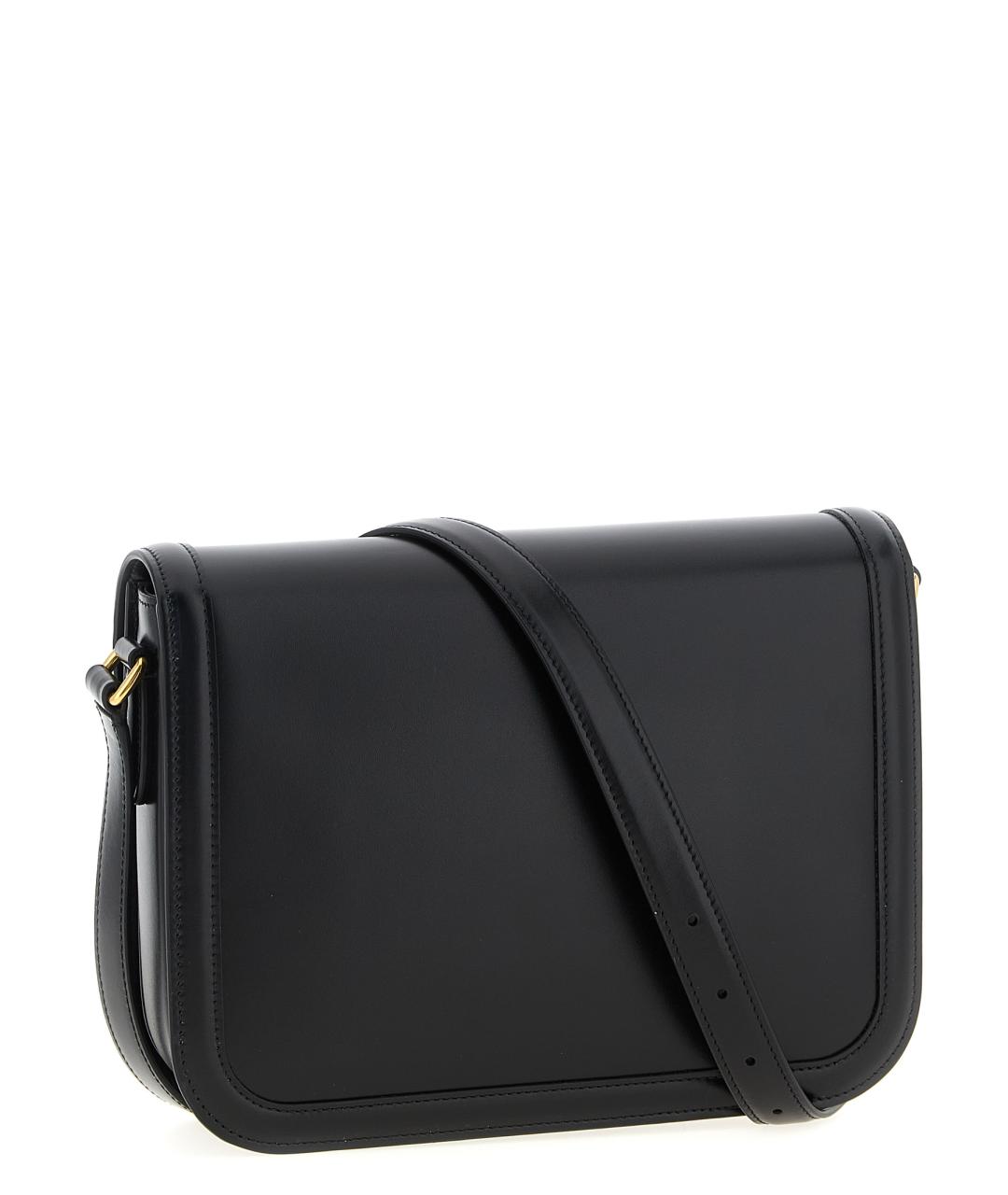 VALENTINO Черная кожаная сумка через плечо, фото 2