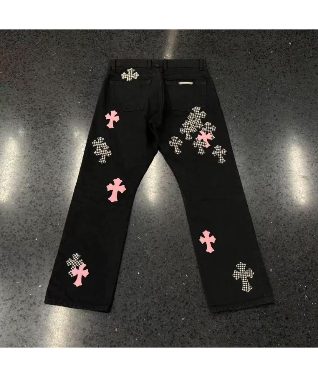 CHROME HEARTS Черные прямые джинсы, фото 2
