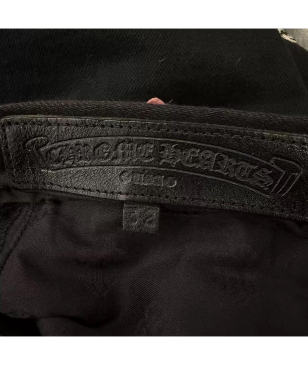 CHROME HEARTS Черные прямые джинсы, фото 4