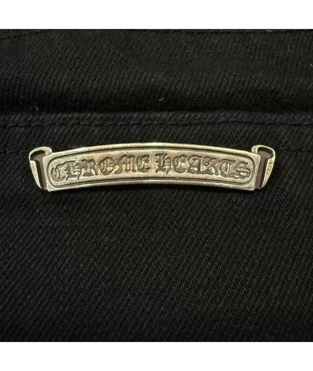 CHROME HEARTS Черные прямые джинсы, фото 5
