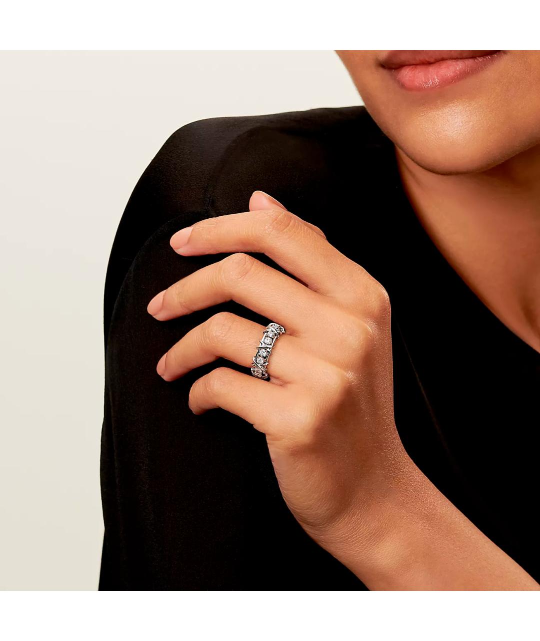 TIFFANY&CO Платиновое кольцо, фото 4