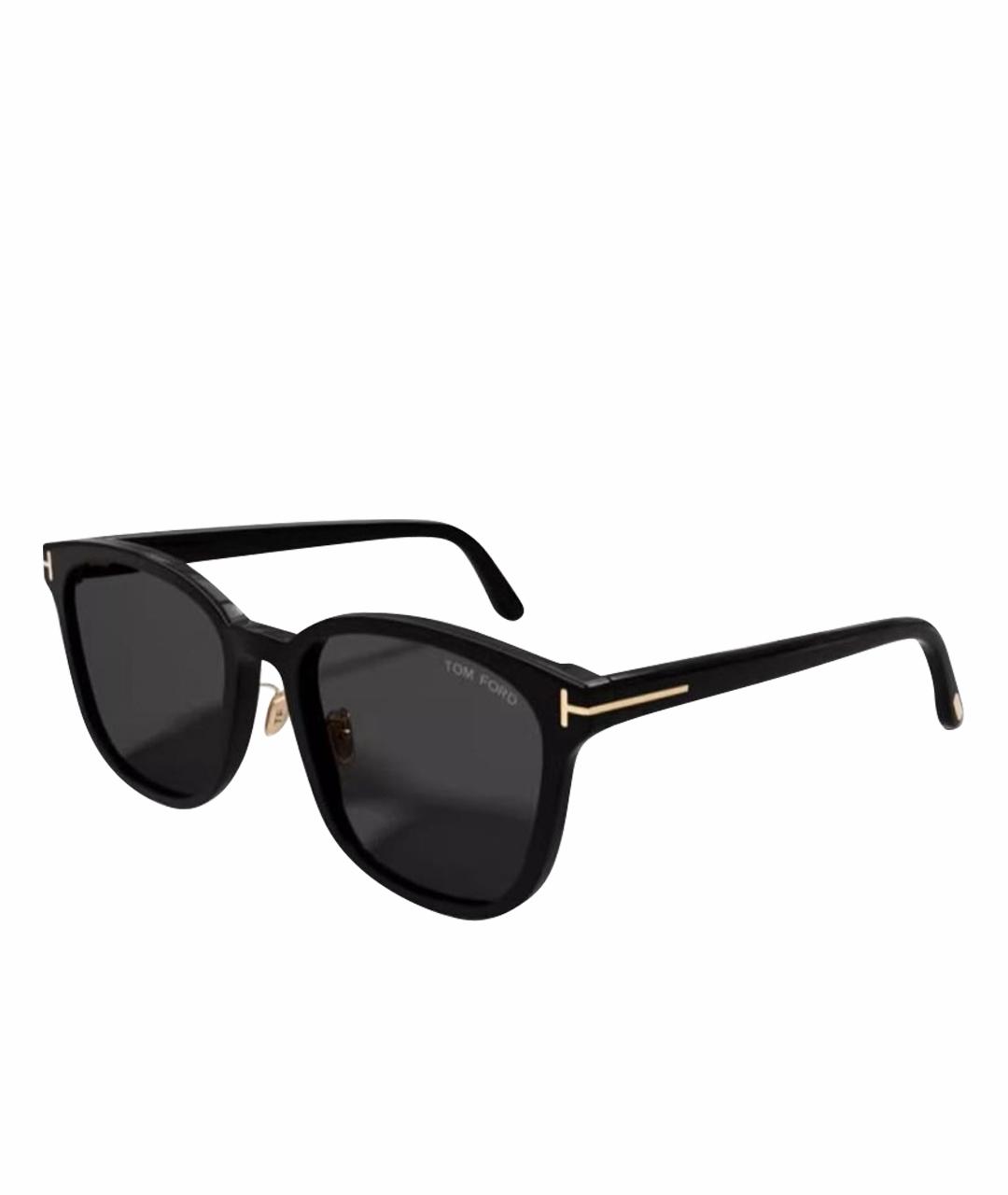 TOM FORD Черные пластиковые солнцезащитные очки, фото 1