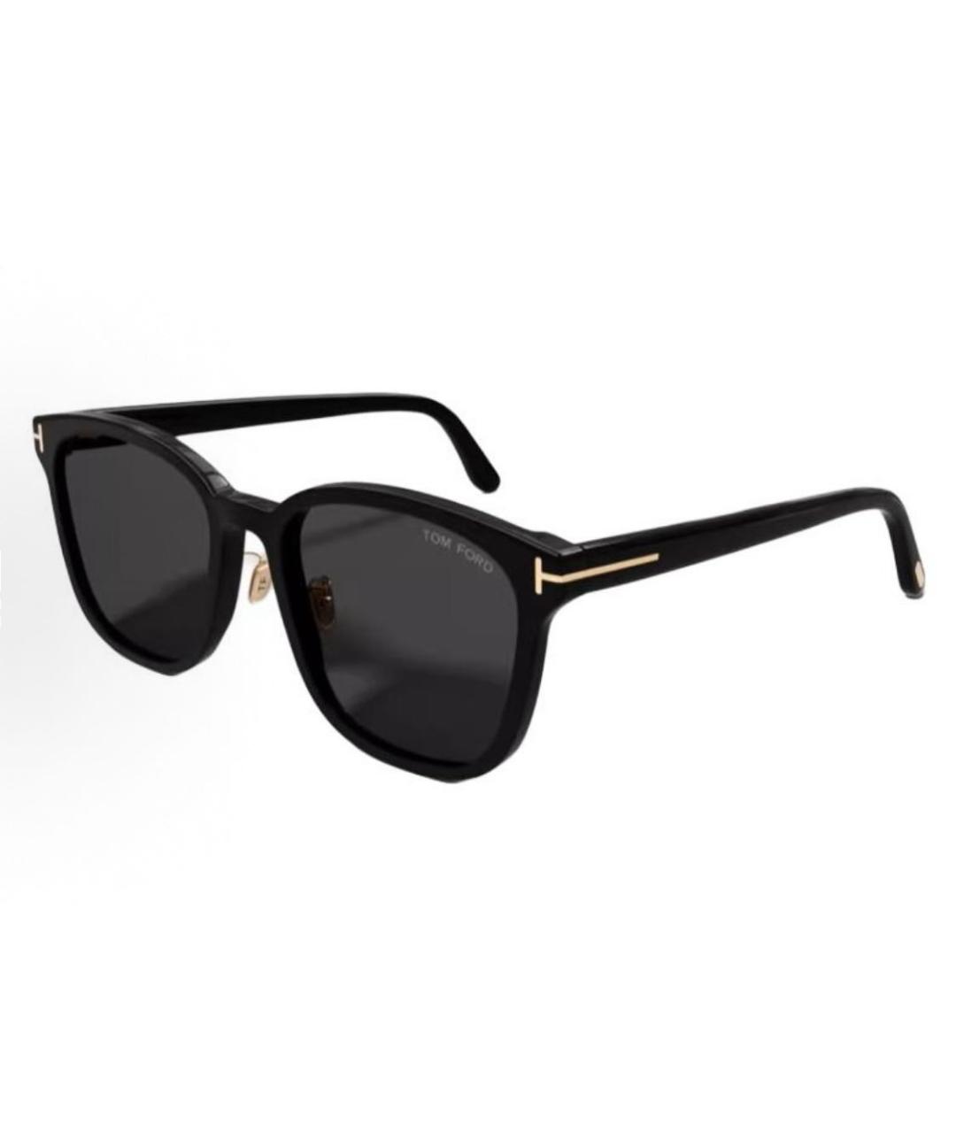 TOM FORD Черные пластиковые солнцезащитные очки, фото 4