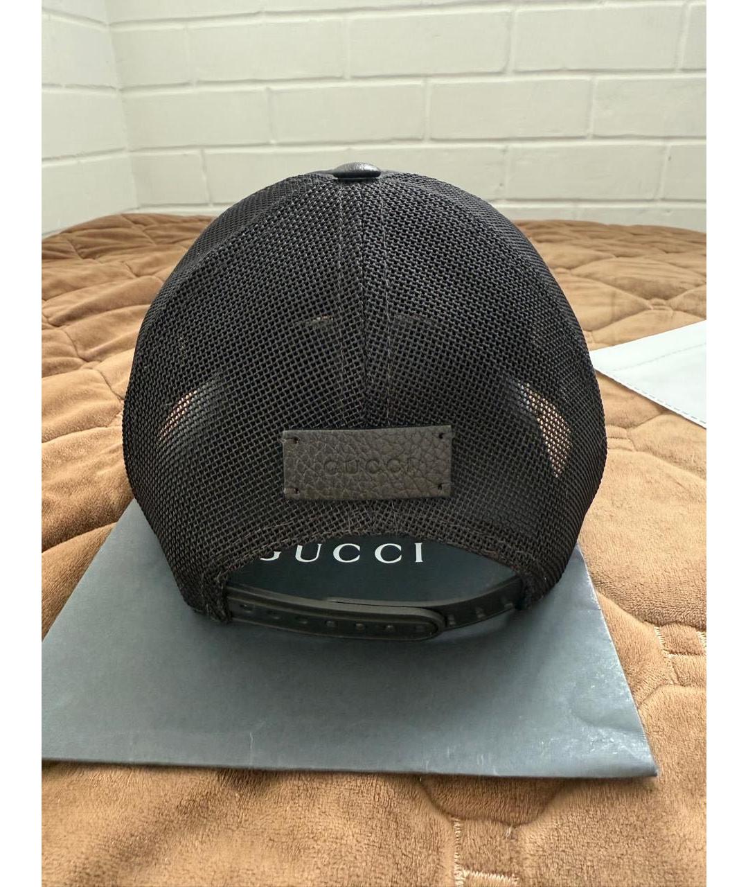 GUCCI Черная синтетическая кепка/бейсболка, фото 4