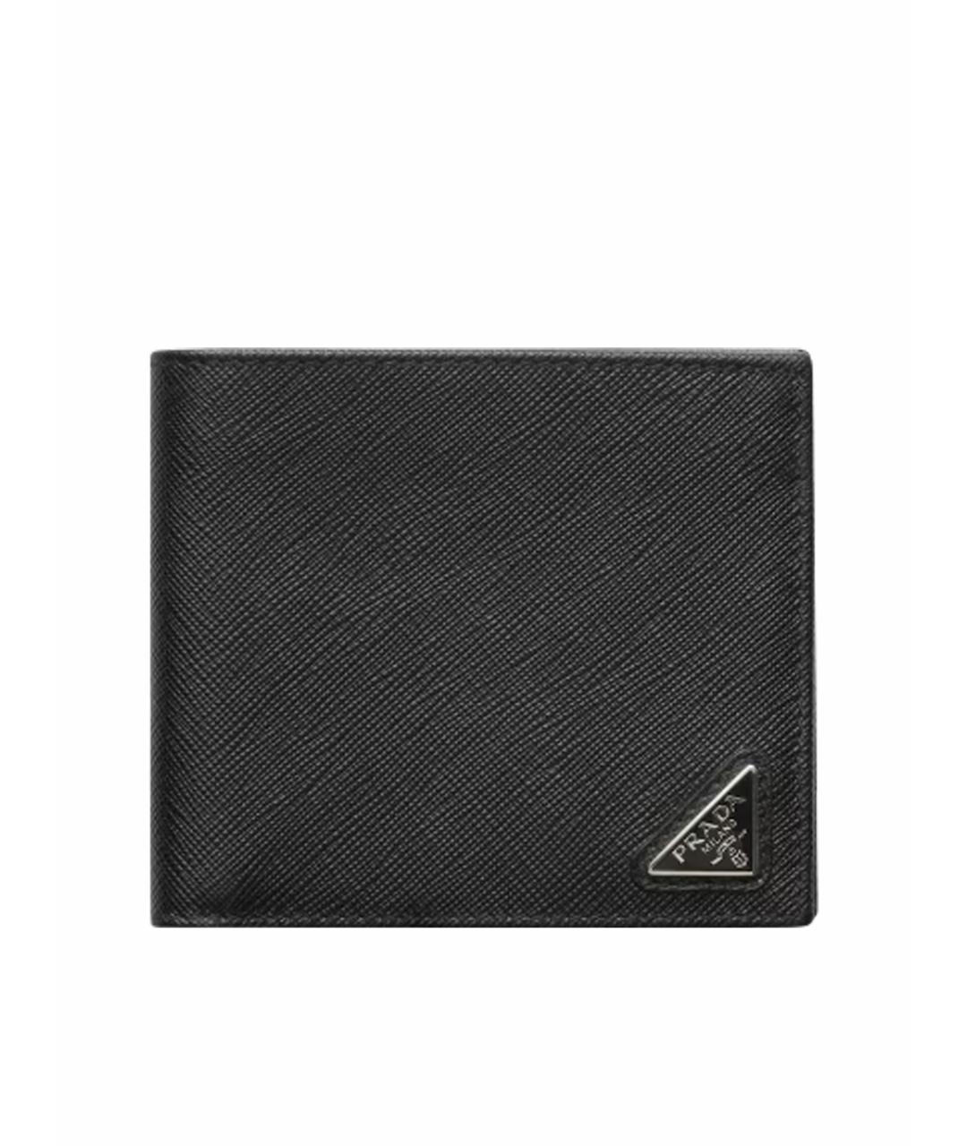 PRADA Черный кожаный кошелек, фото 6