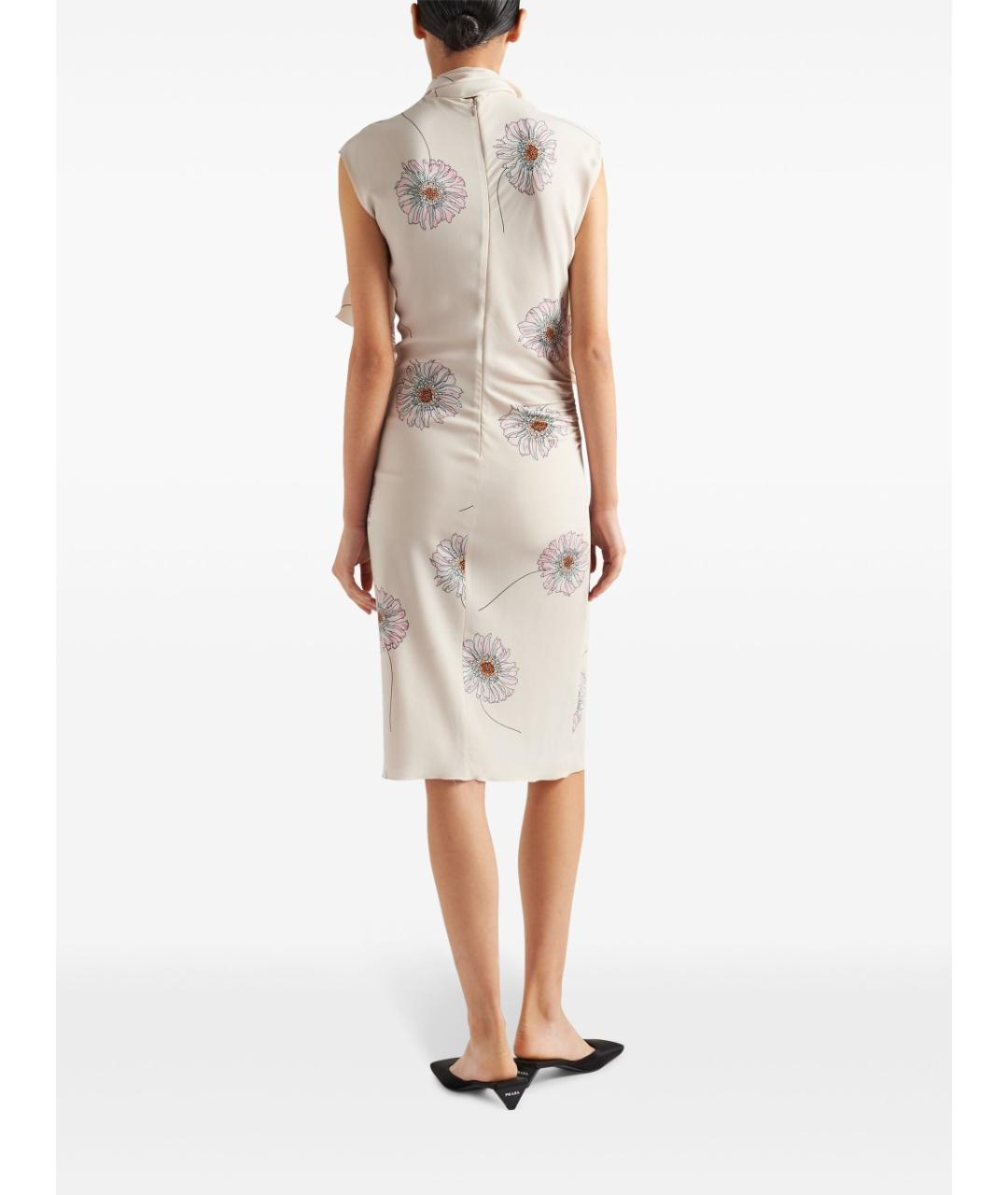 PRADA Бежевое платье, фото 3