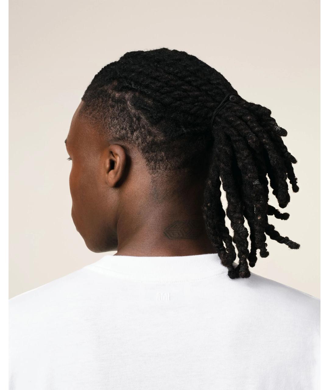 Ami Paris Белая хлопковая футболка, фото 3