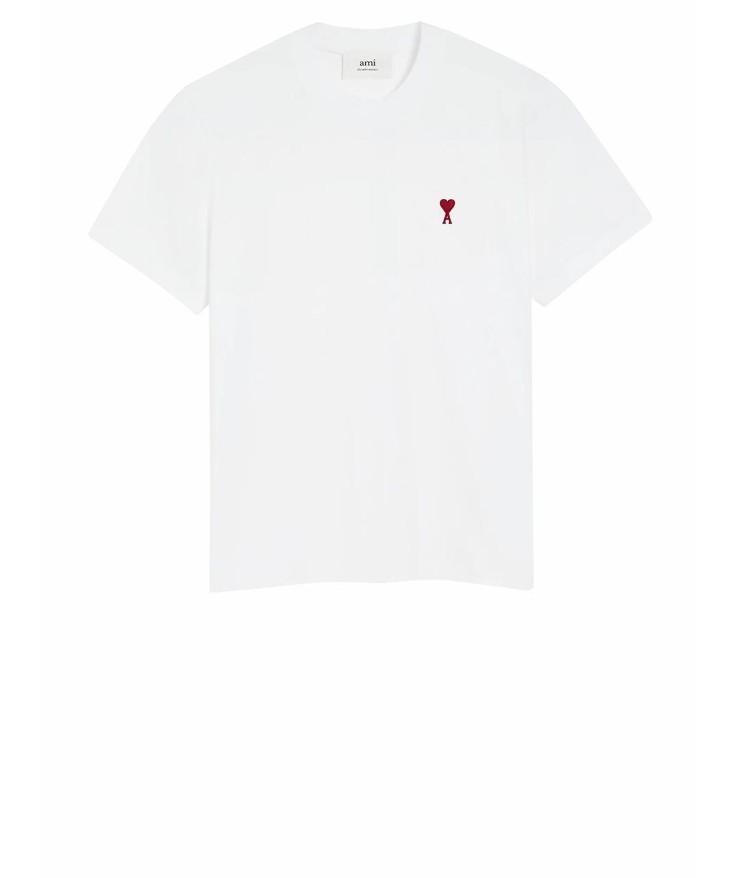 Ami Paris Белая хлопковая футболка, фото 1