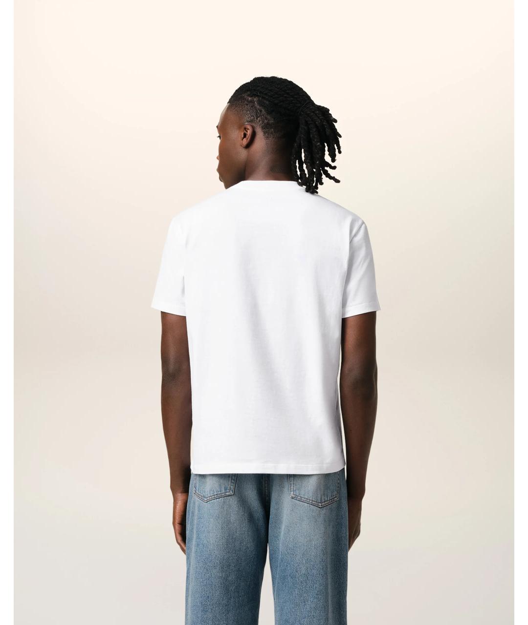 Ami Paris Белая хлопковая футболка, фото 4