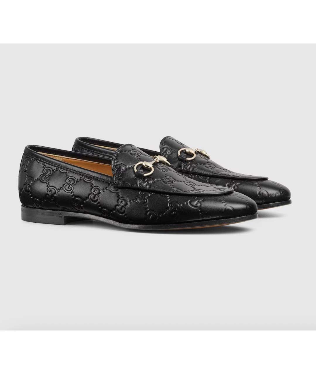 GUCCI Черные кожаные лоферы, фото 2