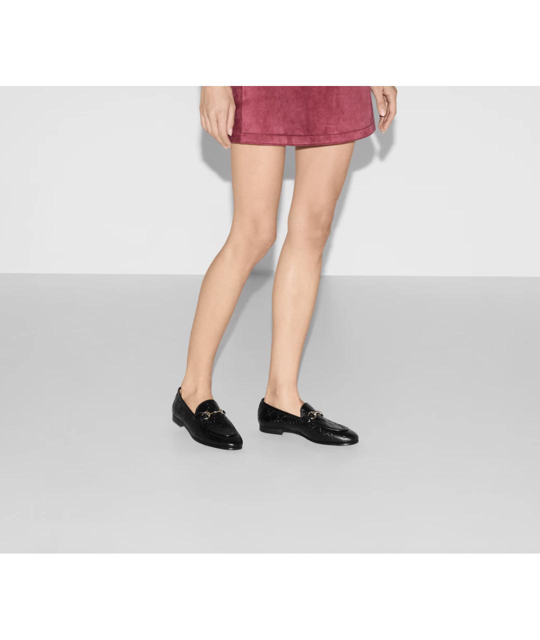 GUCCI Черные кожаные лоферы, фото 3