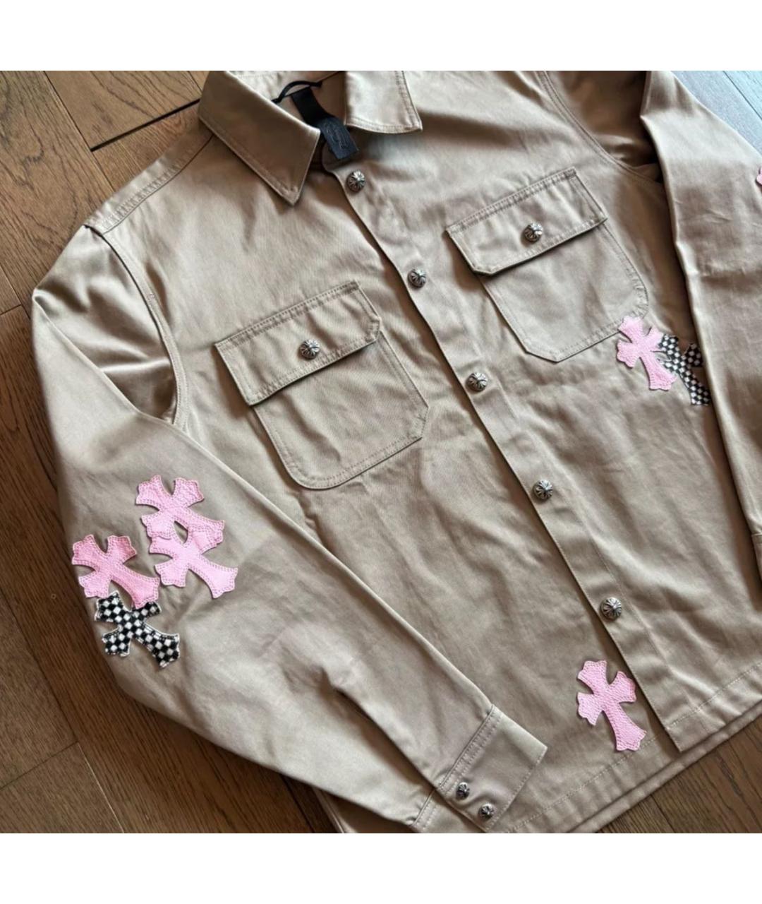 CHROME HEARTS Бежевая рубашка, фото 2