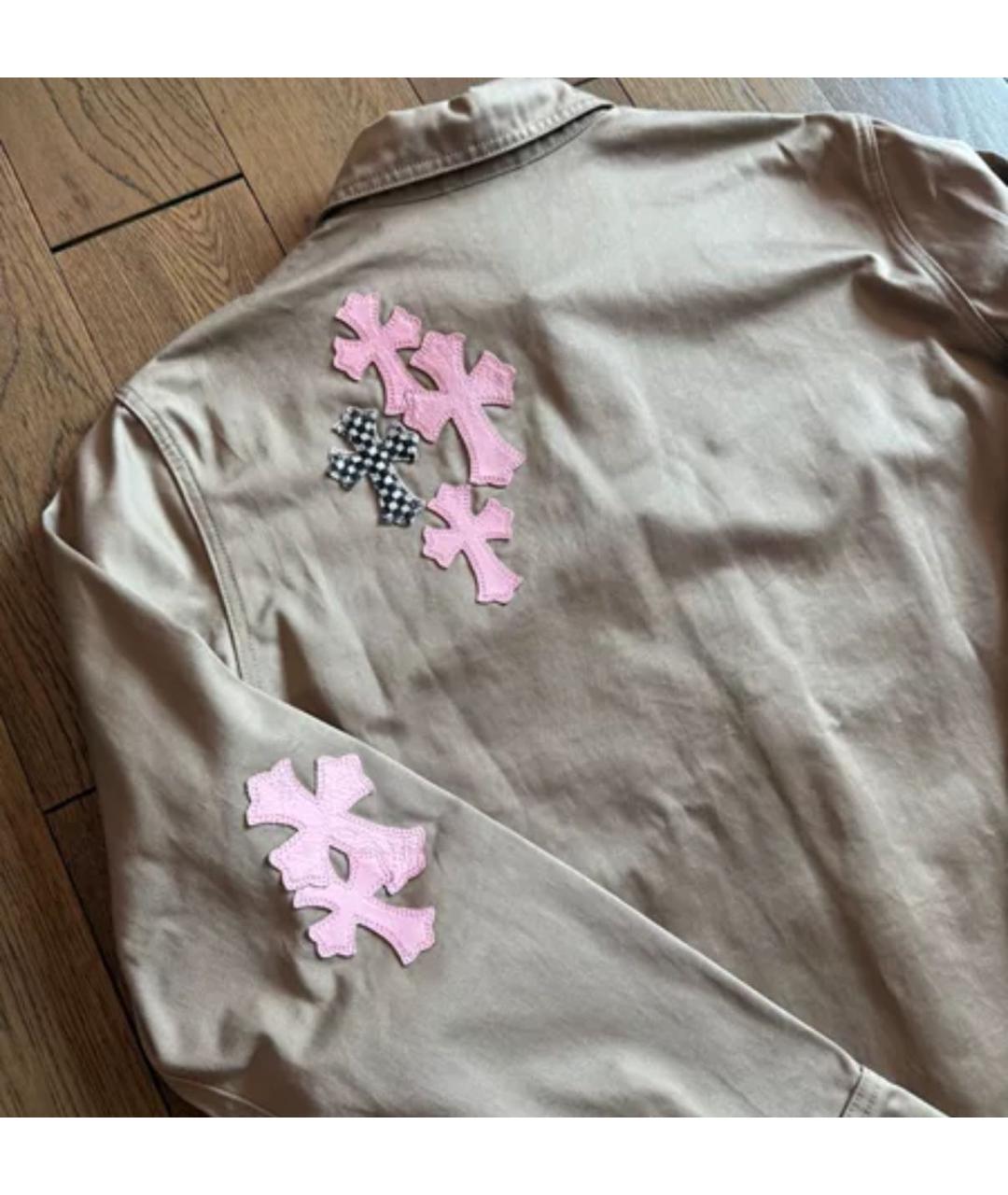 CHROME HEARTS Бежевая рубашка, фото 4