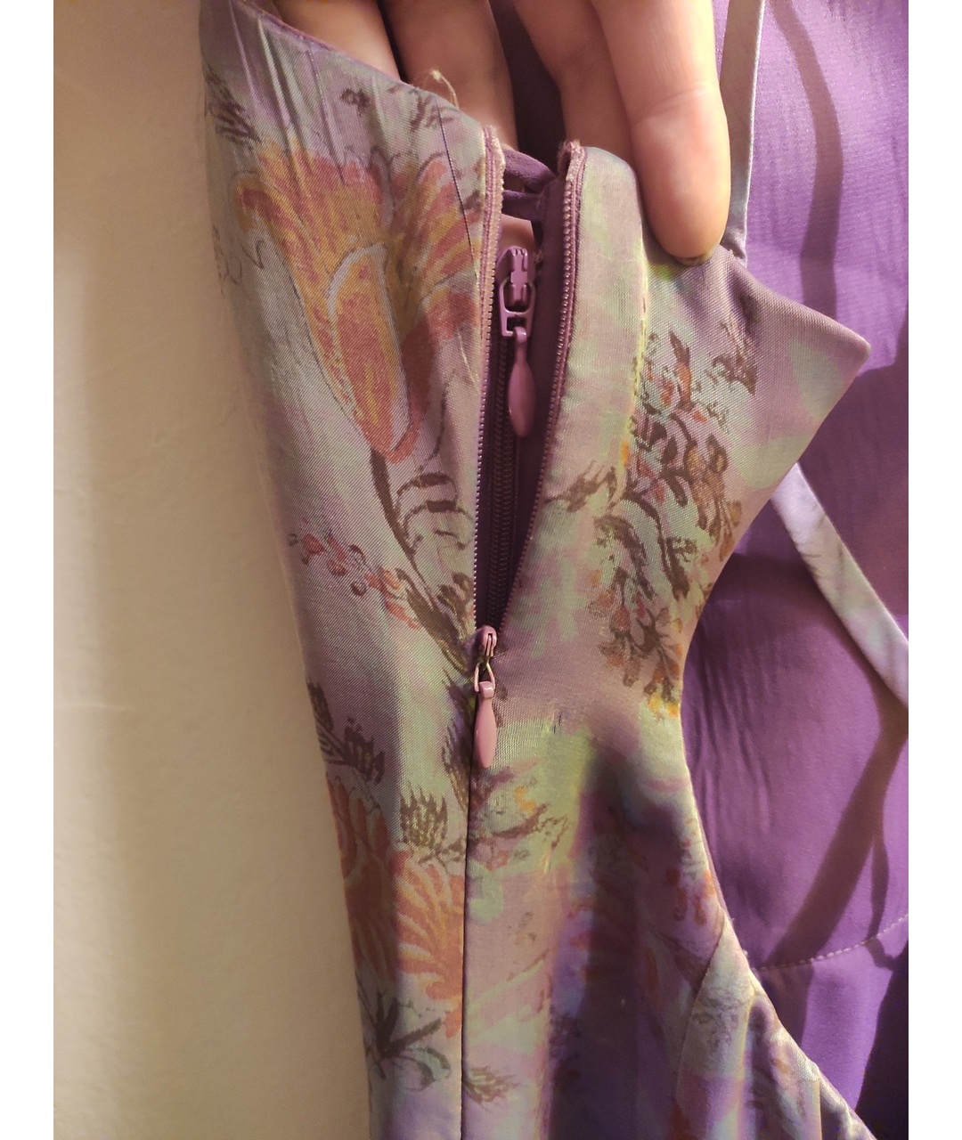 ARMANI COLLEZIONI Фиолетовое шифоновое вечернее платье, фото 2