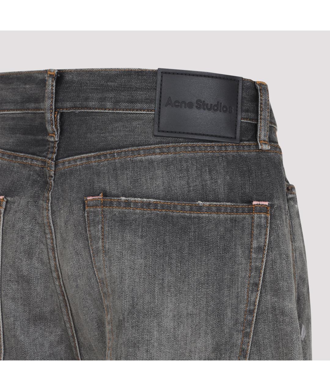 ACNE STUDIOS Черные хлопковые прямые джинсы, фото 5