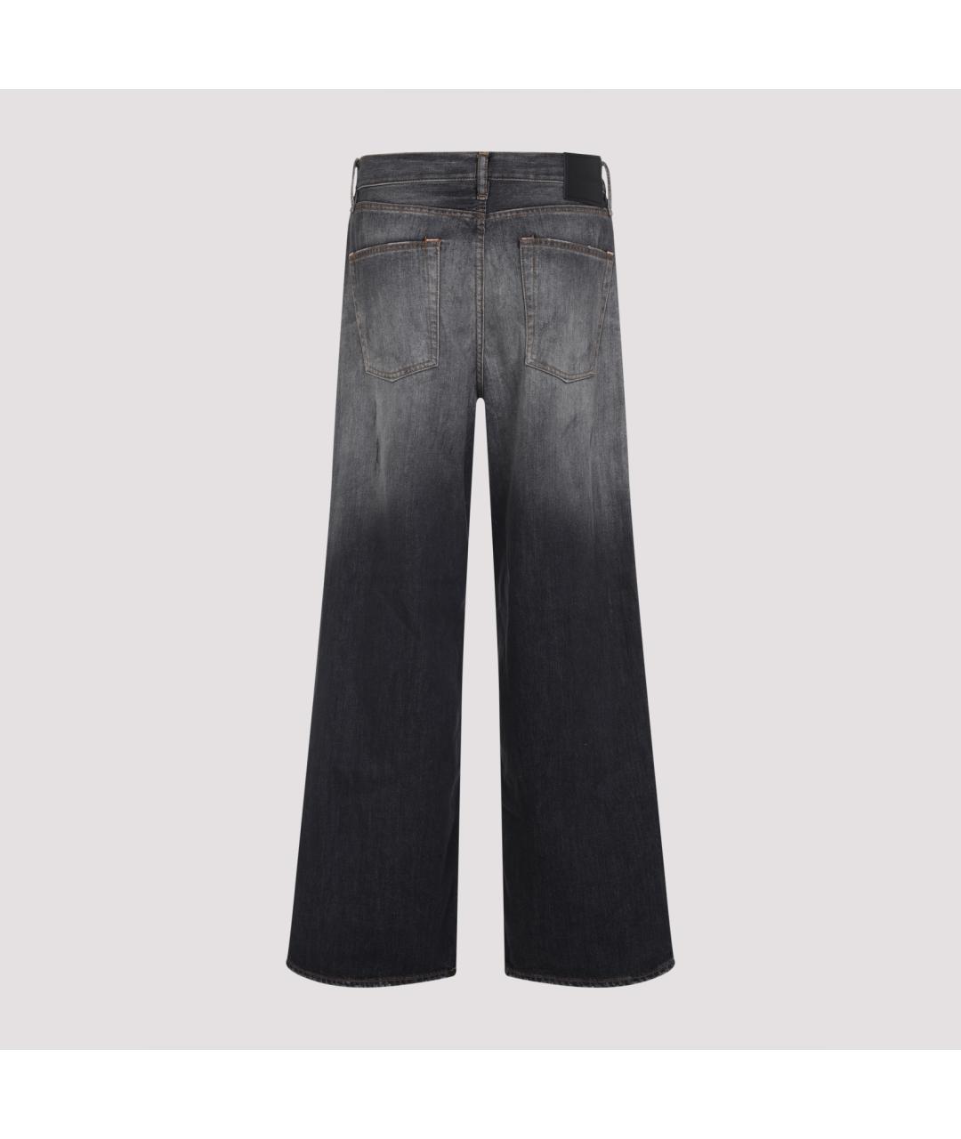 ACNE STUDIOS Черные хлопковые прямые джинсы, фото 4