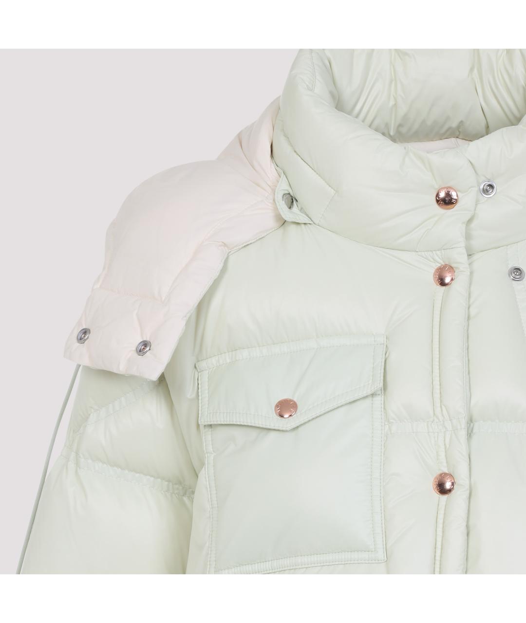 MONCLER Бирюзовая полиамидовая куртка, фото 3