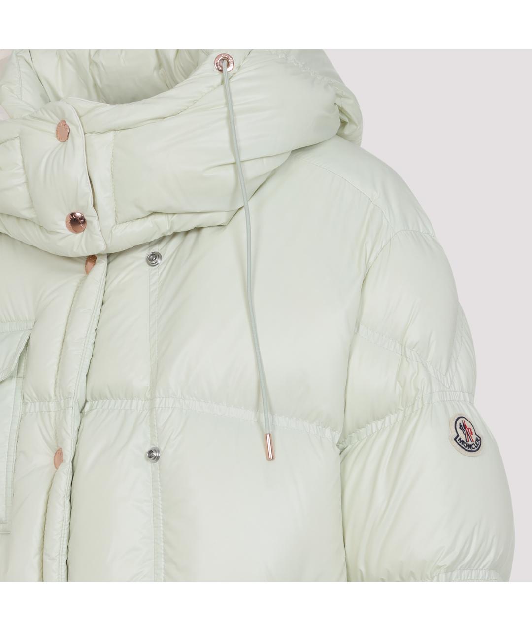 MONCLER Бирюзовая полиамидовая куртка, фото 4