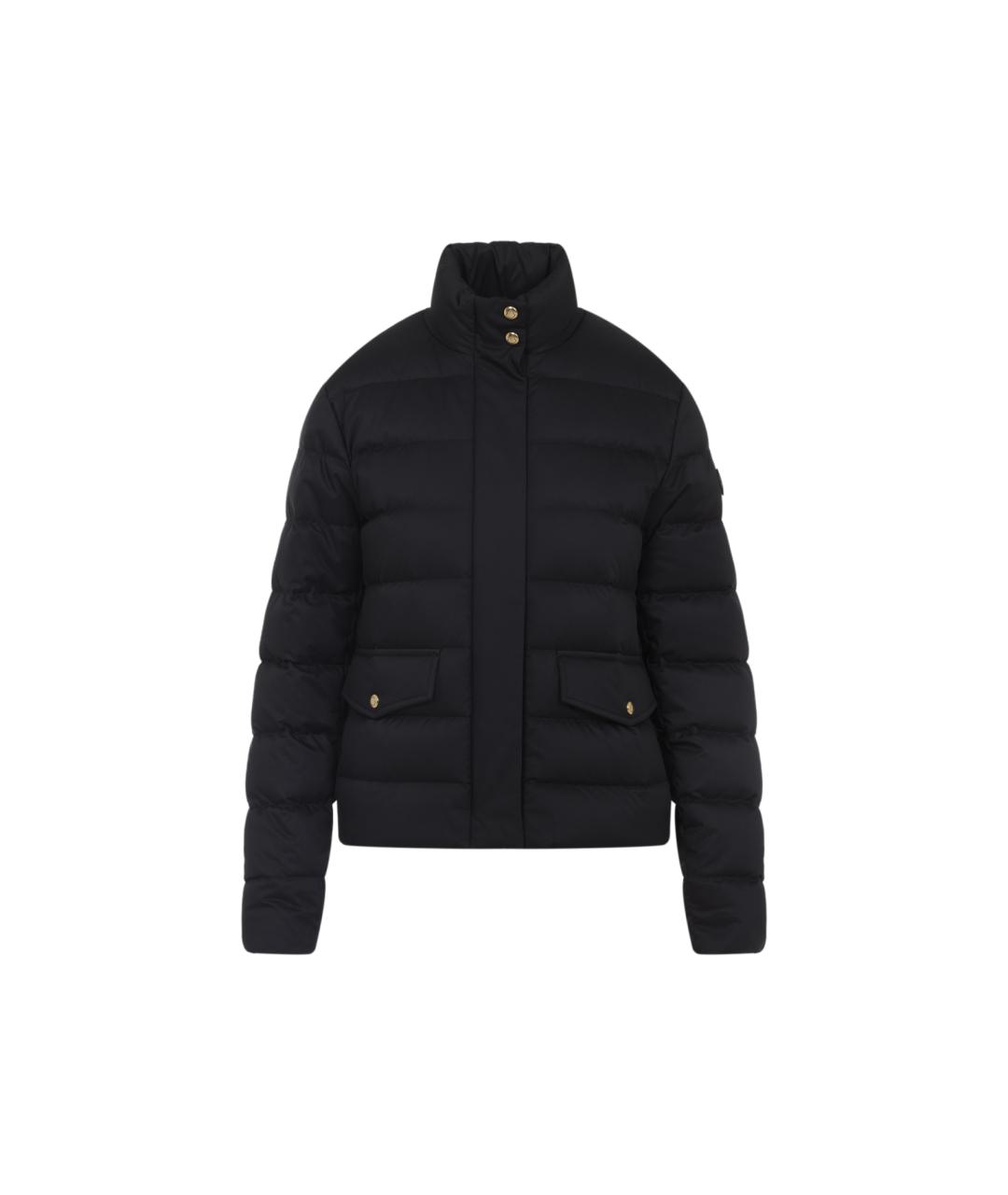 MONCLER Черная полиэстеровая куртка, фото 1