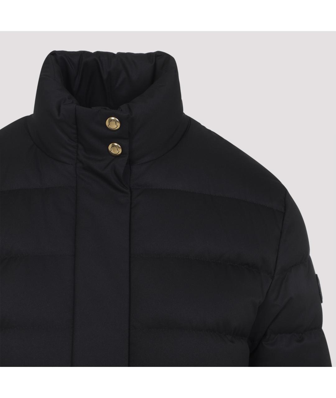 MONCLER Черная полиэстеровая куртка, фото 3