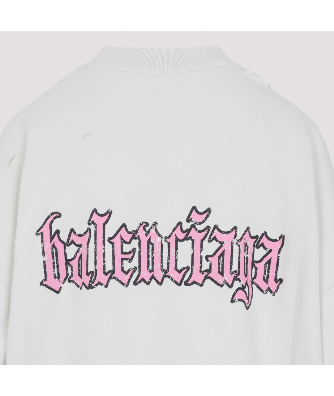 BALENCIAGA Белое хлопковое платье, фото 4