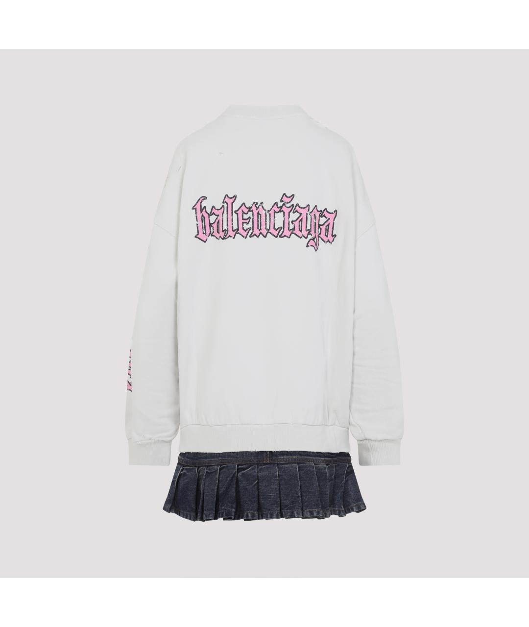BALENCIAGA Белое хлопковое платье, фото 2
