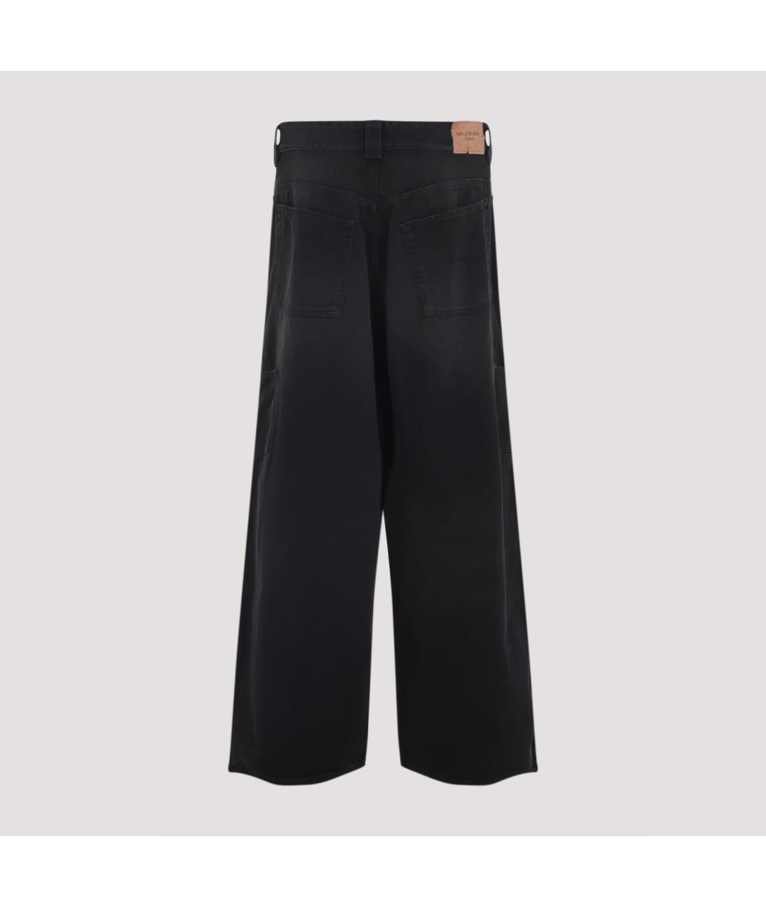 BALENCIAGA Черные хлопковые прямые джинсы, фото 4