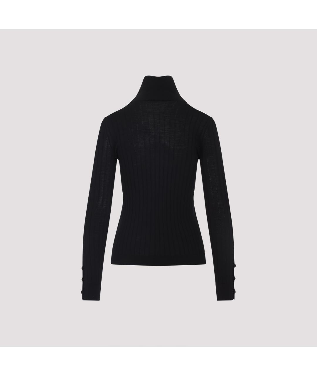 MONCLER Черная шерстяная водолазка, фото 4