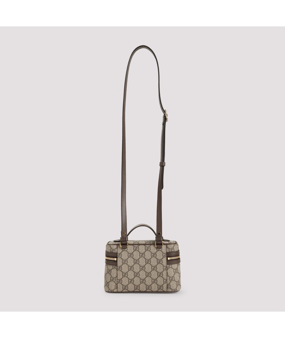 GUCCI Бежевая кожаная сумка через плечо, фото 2