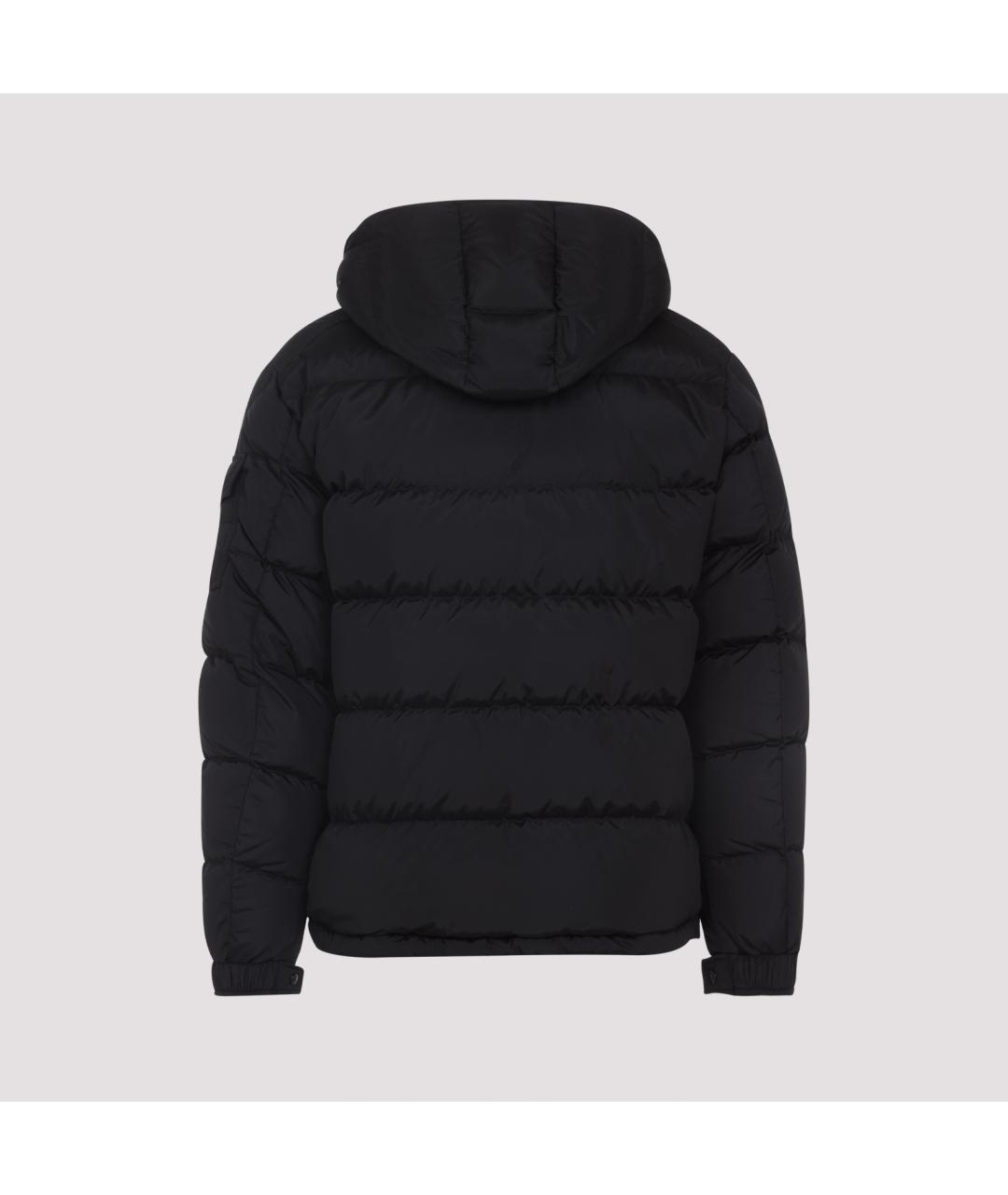 MONCLER Черный полиамидовый пуховик, фото 4