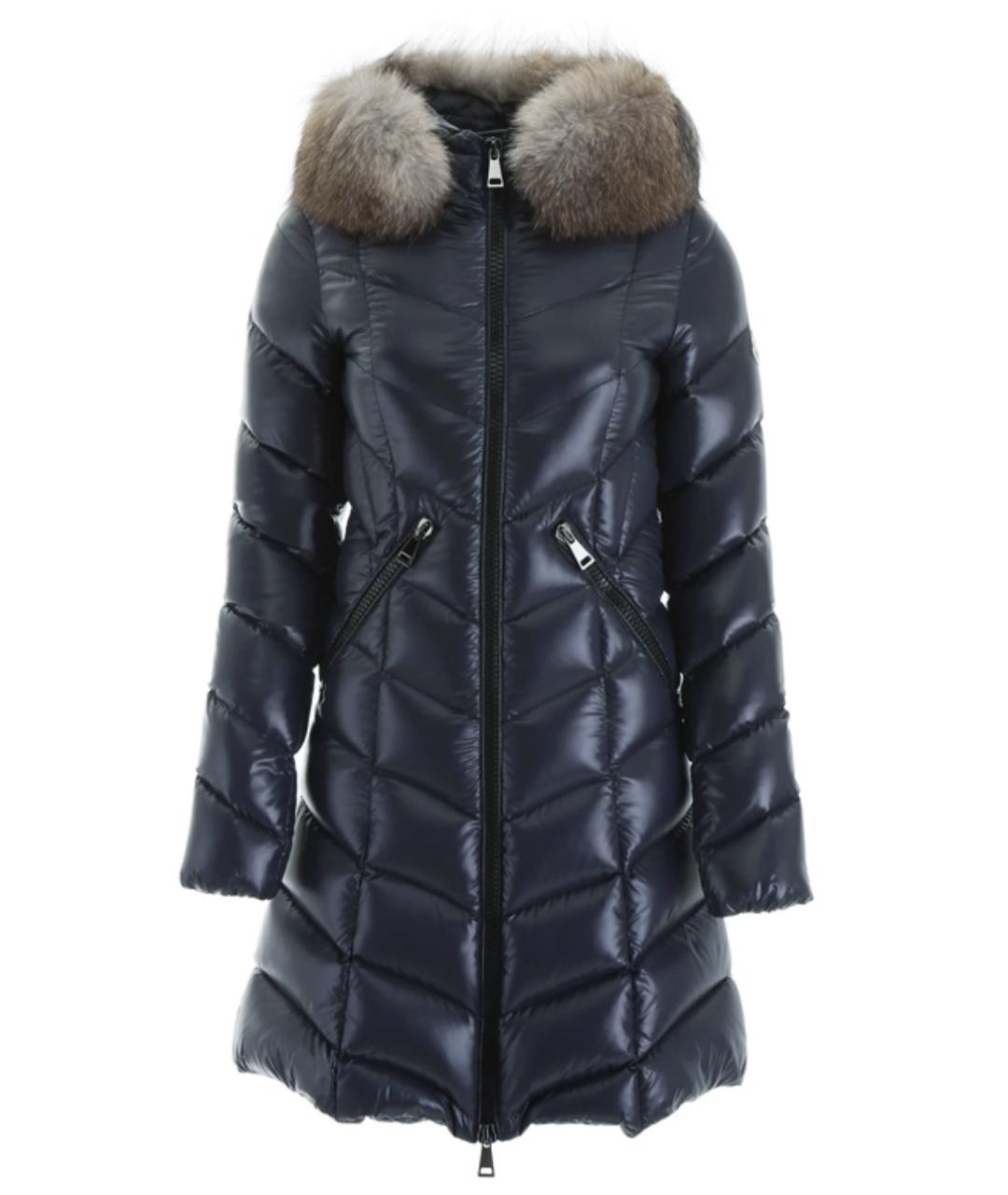 MONCLER Темно-синий пуховик, фото 3