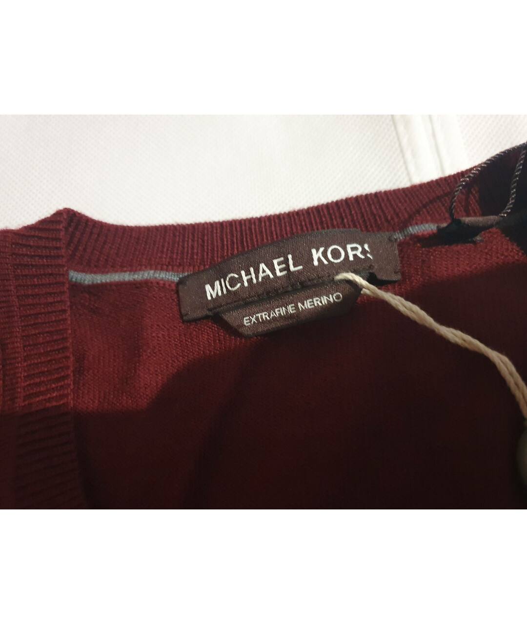 MICHAEL KORS Бордовый шерстяной джемпер / свитер, фото 5