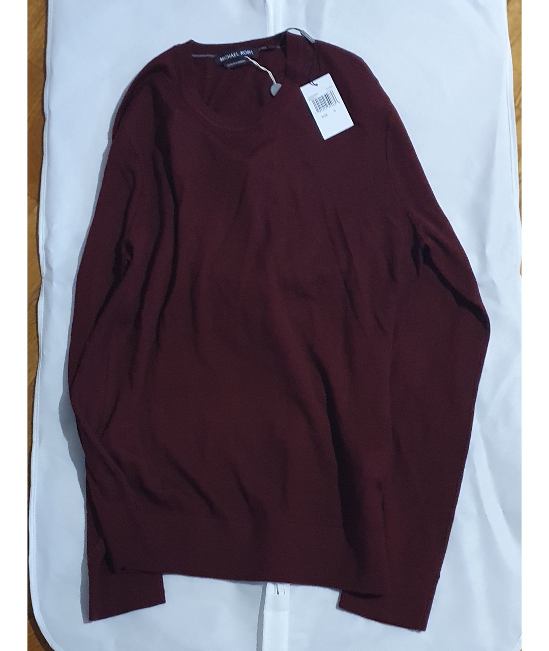 MICHAEL KORS Бордовый шерстяной джемпер / свитер, фото 7