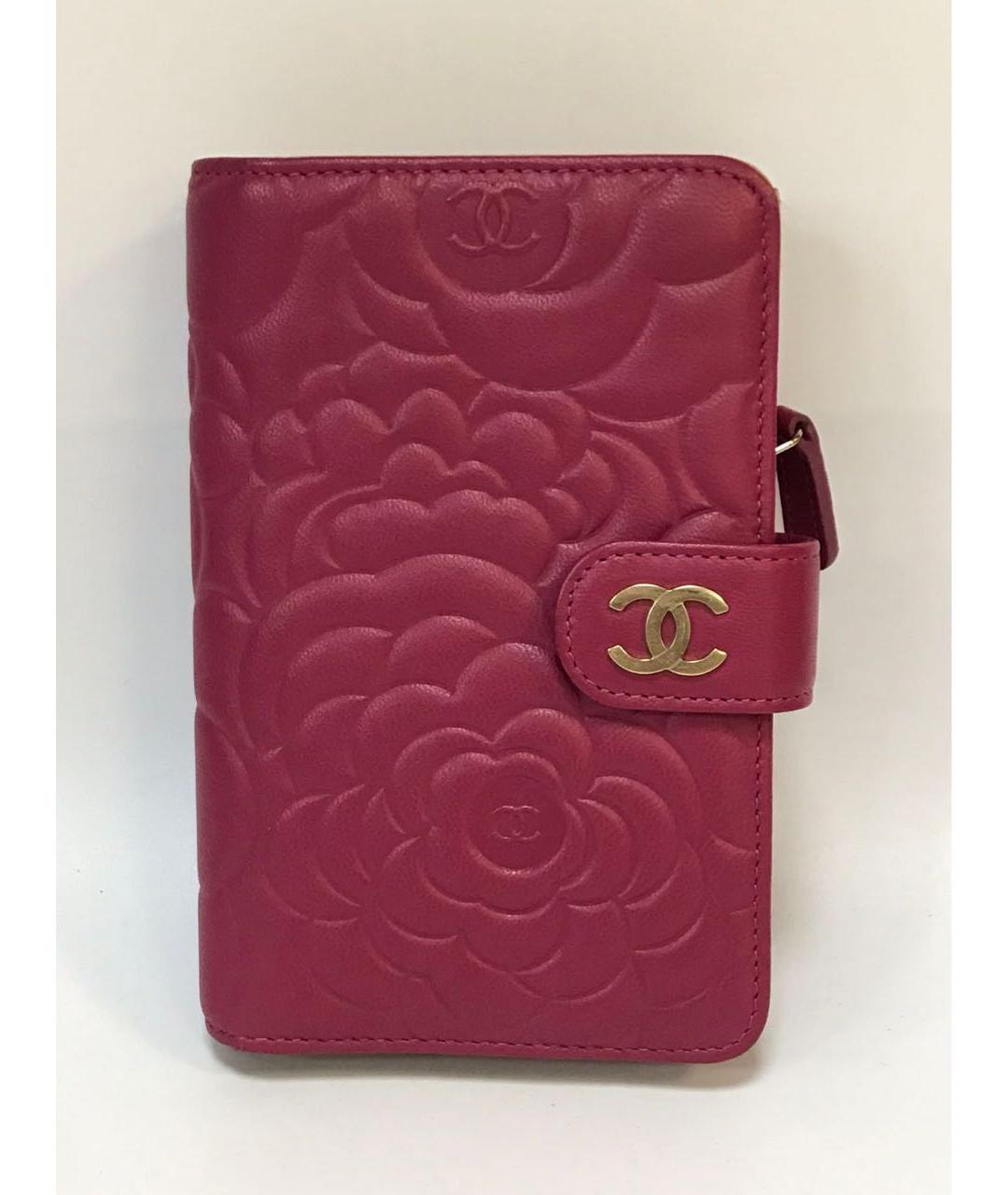 CHANEL Бордовый кожаный кардхолдер, фото 8