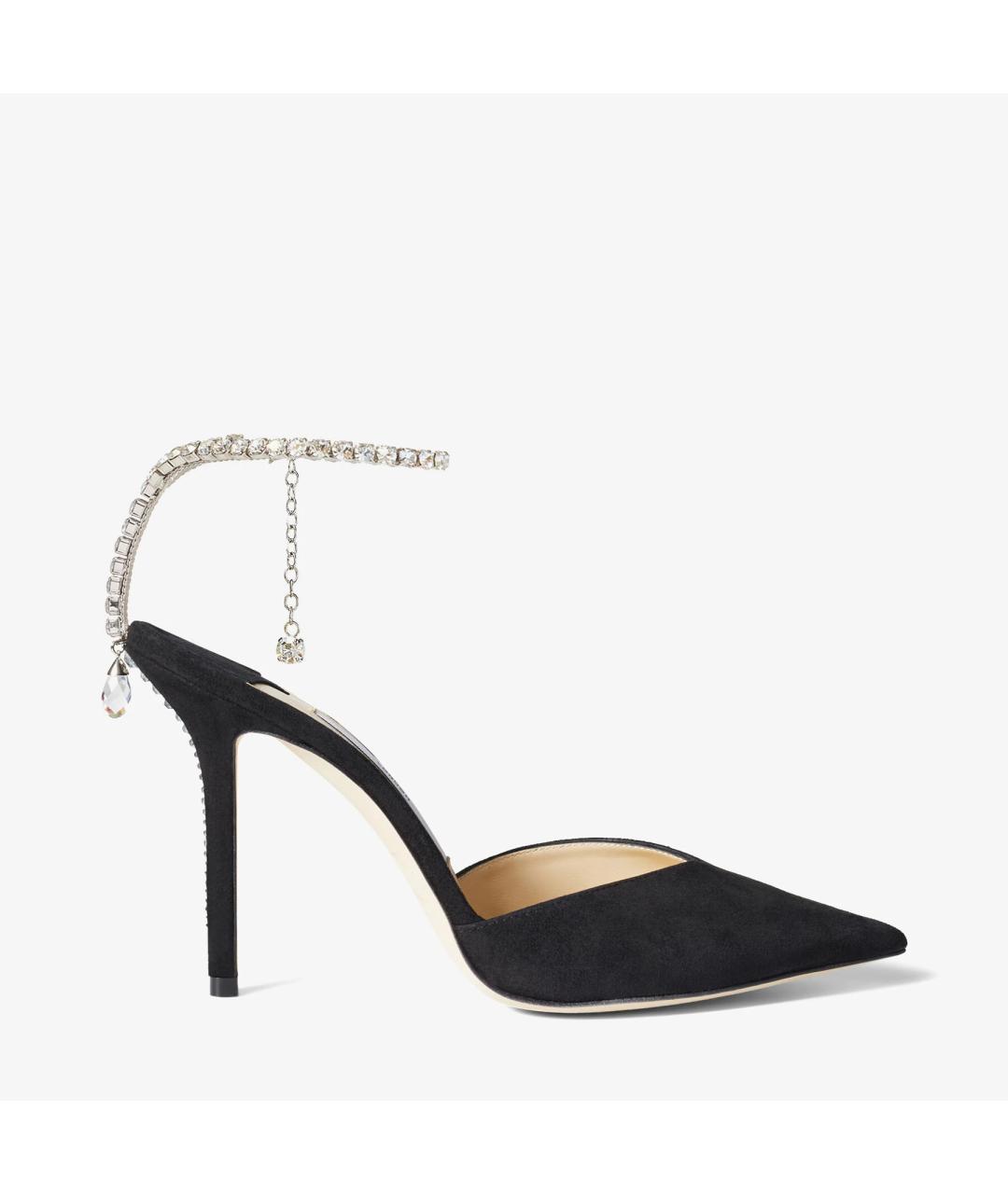 JIMMY CHOO Черные замшевые туфли, фото 6