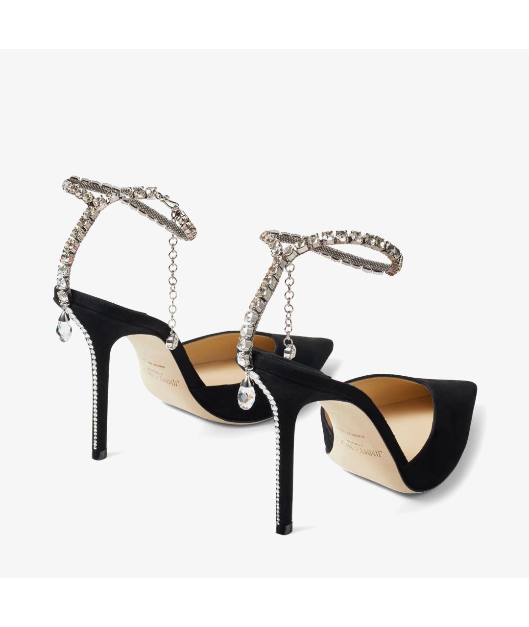 JIMMY CHOO Черные замшевые туфли, фото 3