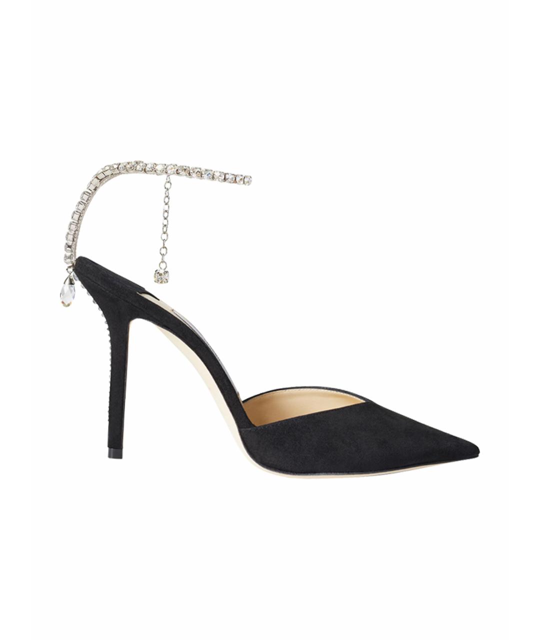 JIMMY CHOO Черные замшевые туфли, фото 1