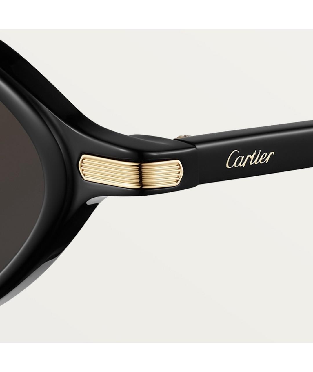 CARTIER Черные пластиковые солнцезащитные очки, фото 4