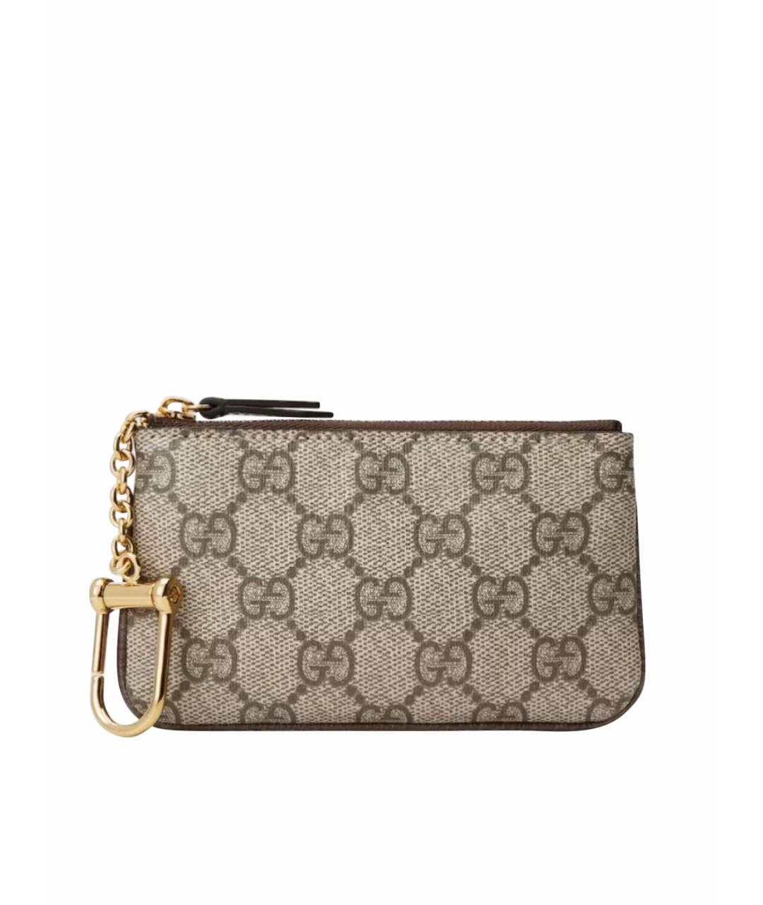 GUCCI Бежевая ключница, фото 1