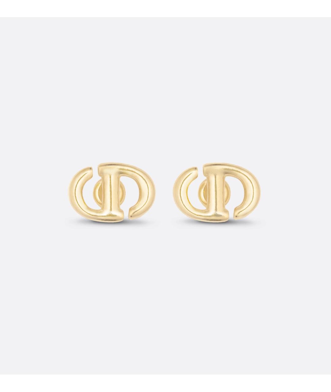 CHRISTIAN DIOR Золотые металлические серьги, фото 5