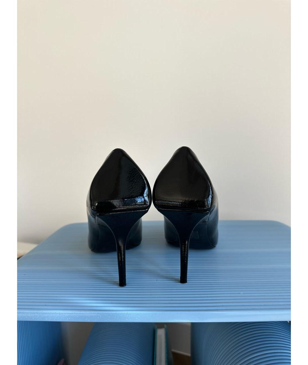 BALENCIAGA Черные туфли из лакированной кожи, фото 4