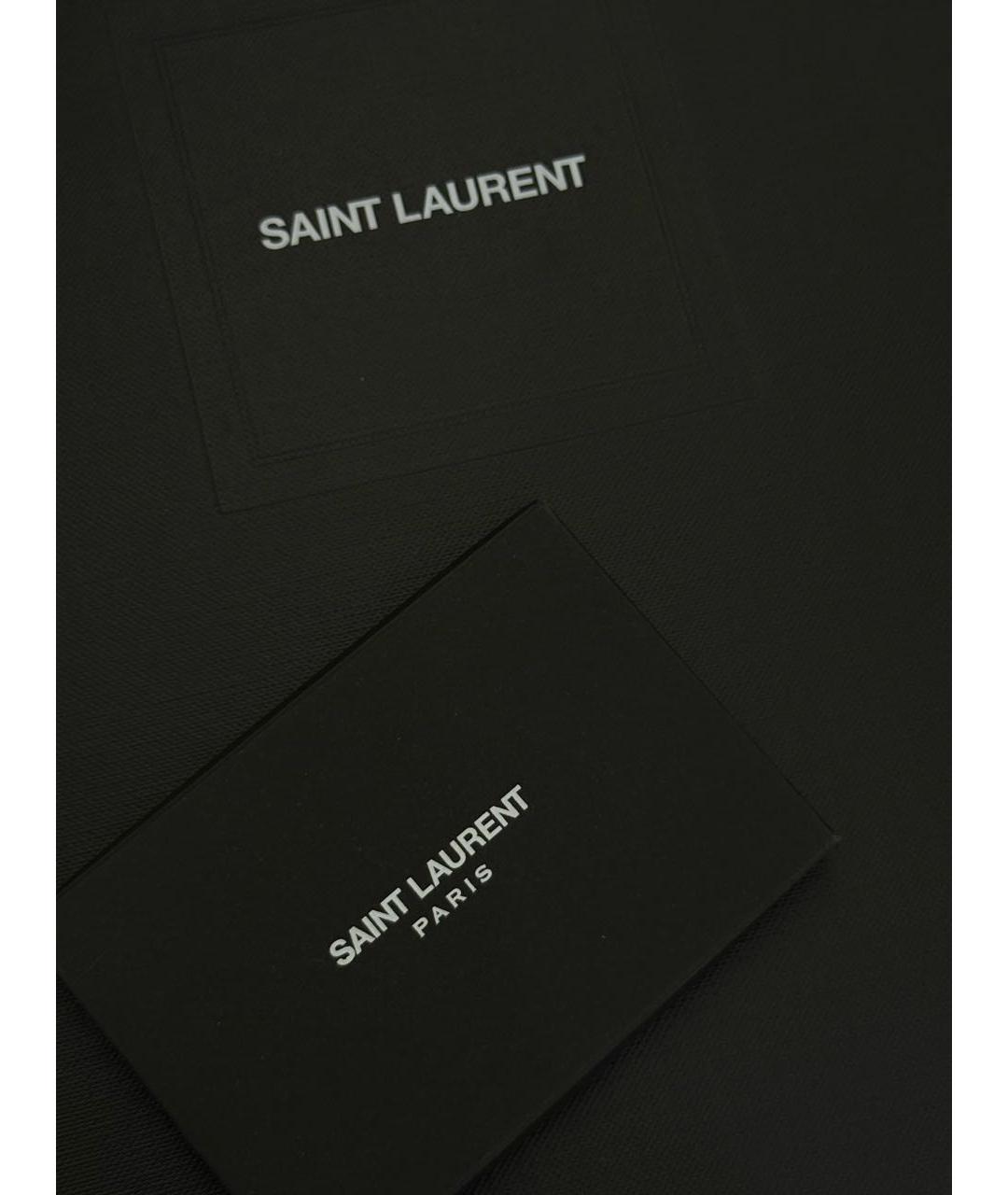 SAINT LAURENT Черные кожаные туфли, фото 7