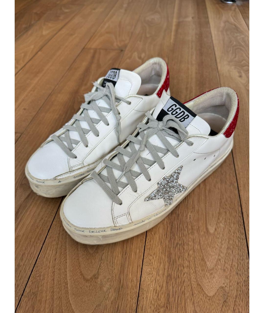 GOLDEN GOOSE DELUXE BRAND Белые кожаные кеды, фото 6