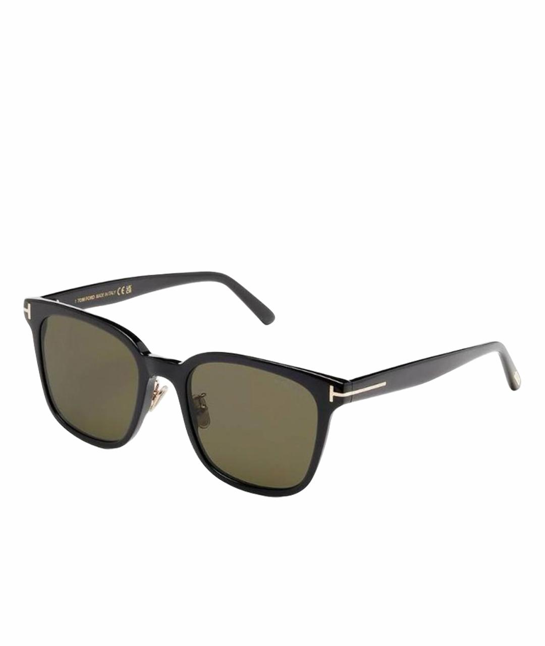 TOM FORD Черные пластиковые солнцезащитные очки, фото 1