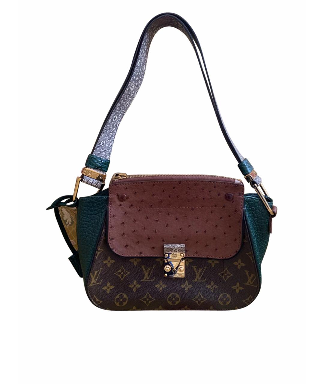 LOUIS VUITTON Коричневая сумка через плечо из экзотической кожи, фото 7